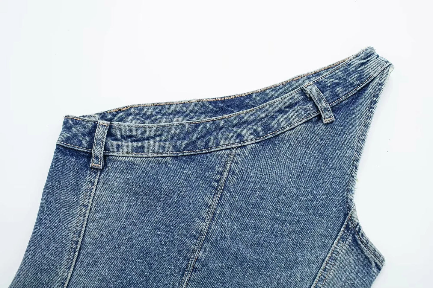 Denim Bustier Top