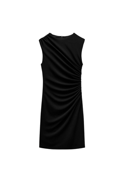 Jersey-Kleid mit Drapierung