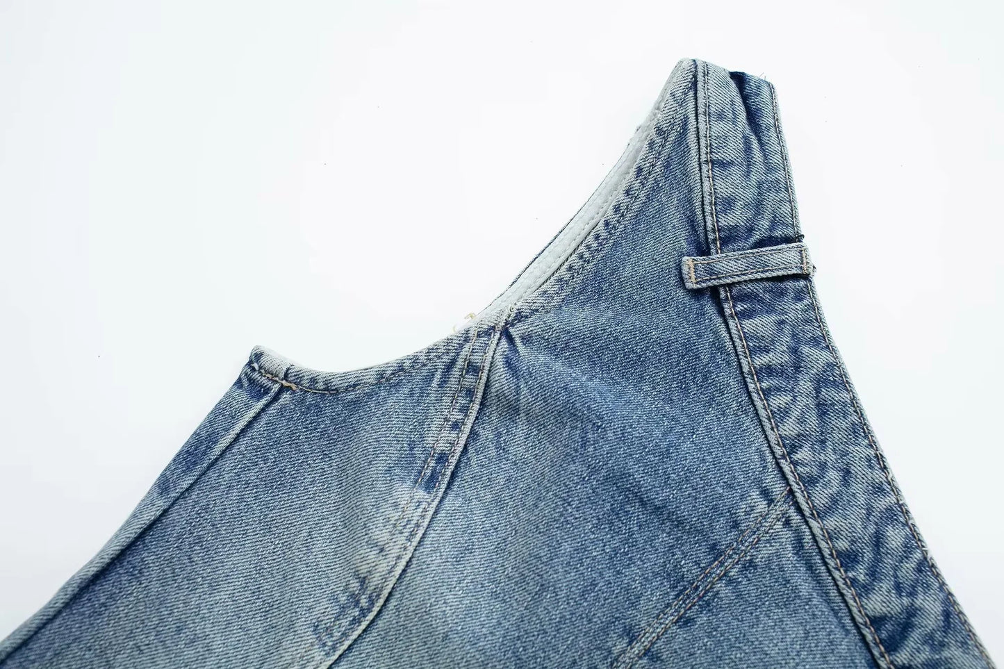 Denim Bustier Top