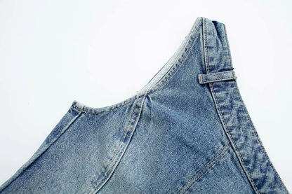 Denim Bustier Top